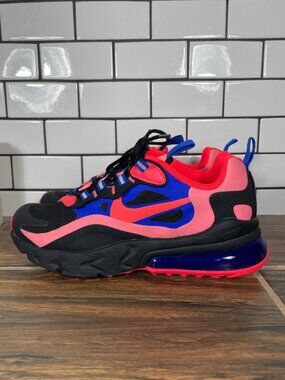 Nike Air Max 270 React Shoes Youth Girls Size 4Y Multicolor Trainers Sneakers